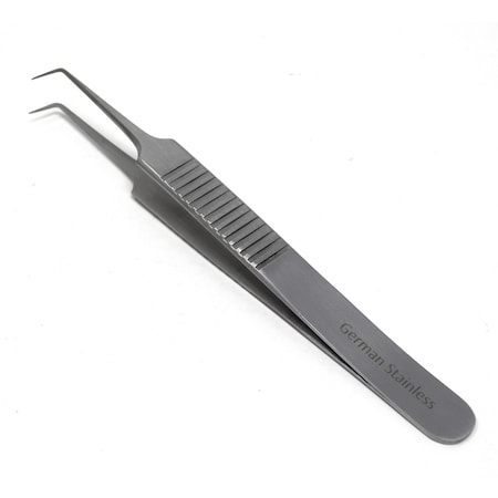 A2Z Scilab Stainless Steel Watch Jewelery Repair Right Angle Tweezers Ridged Grip A2Z-ZR283